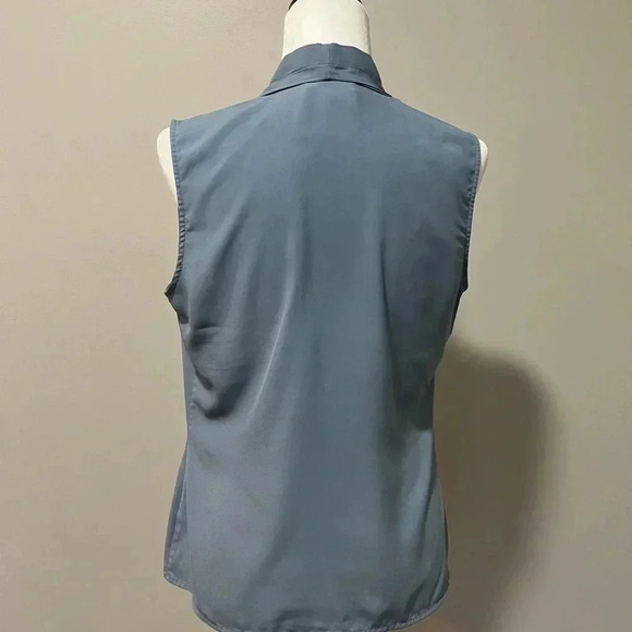 Calvin Klein Sleeveless V-Neck Blouse - Picture 5 of 9